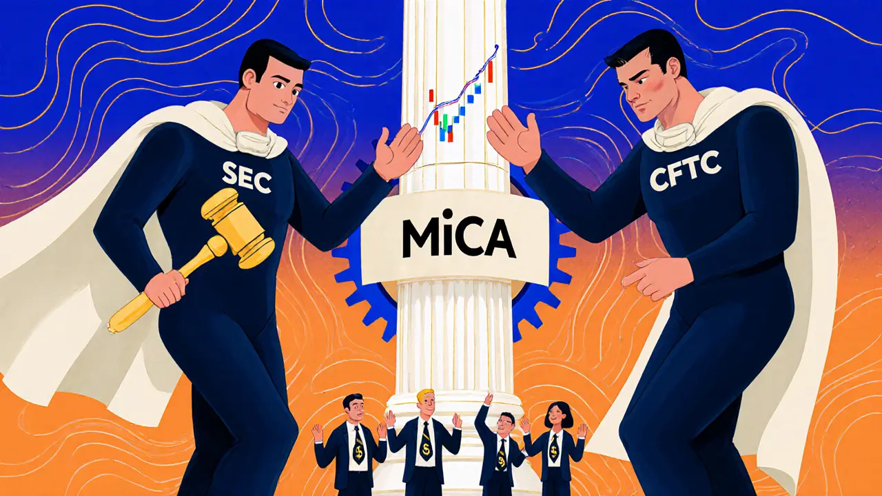 Two regulatory giants dancing toward MiCA as small startups are crushed by a giant compliance gear.