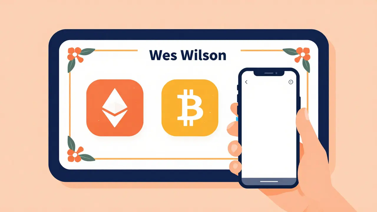Simple mobile browser interface for buying cryptocurrency