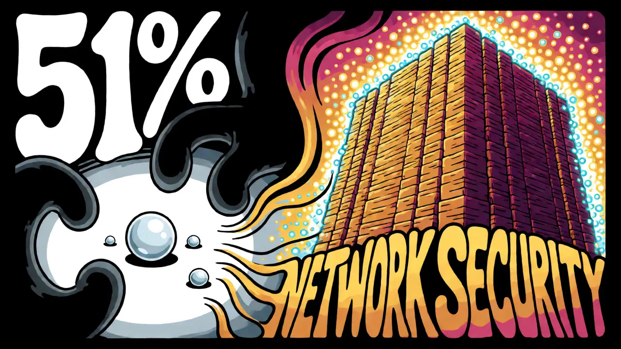 Contrast between a vulnerable small network and a fortified Bitcoin vault.