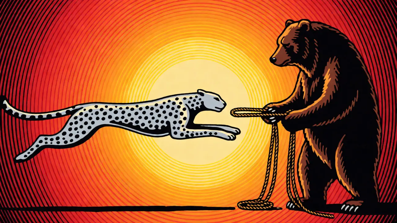Stylized art showing arbitrage pulling futures and spot markets together